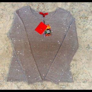 Narcisco Rodriquez Grey Sequined Sweater
